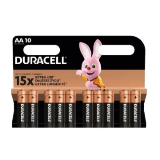 10 piles Duracell LR6 AA