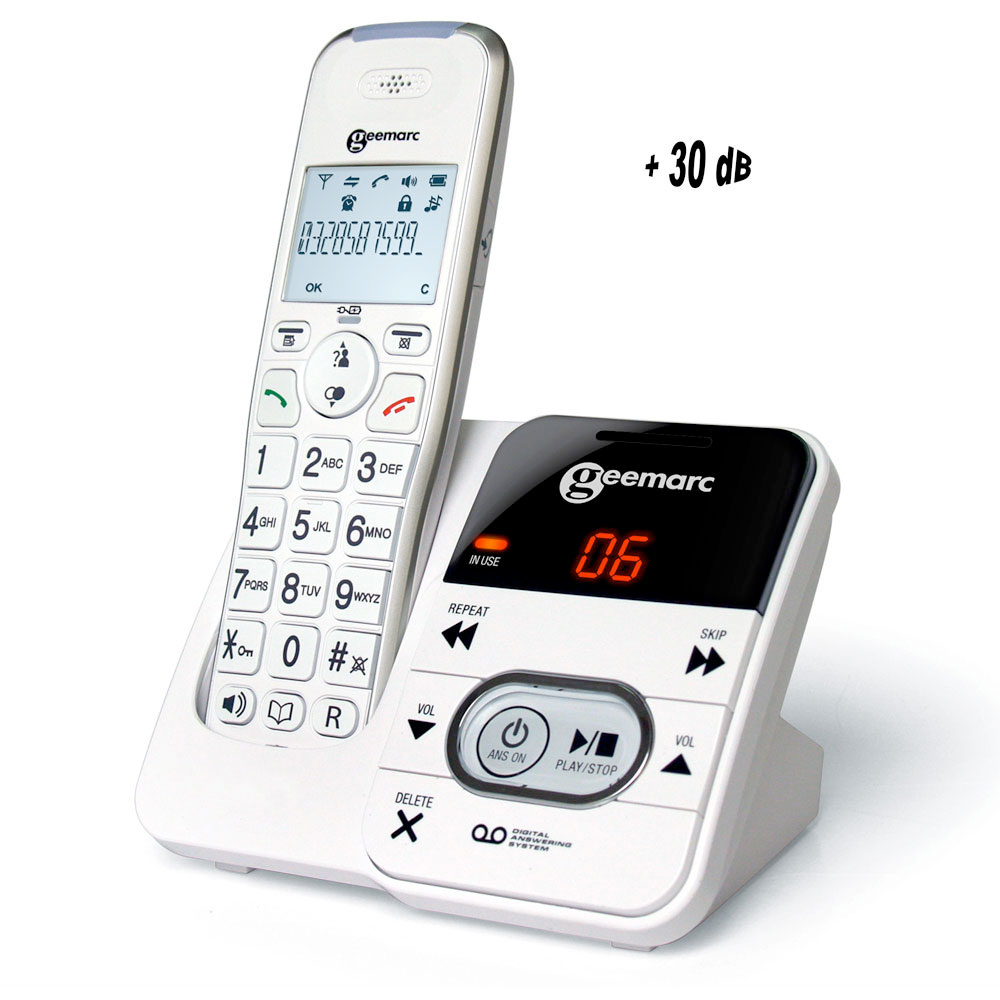 Téléphone Amplidect 295 sans fil avec répondeur intégré - Geemarc